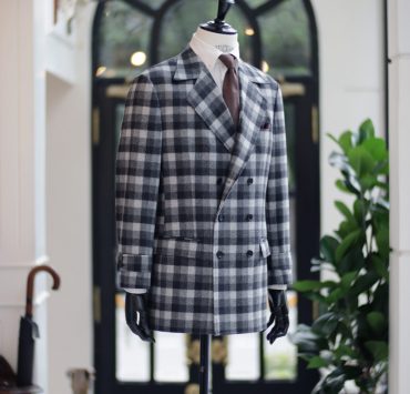 ตัดเสื้อโค้ท Window Check Flannel Overcoat