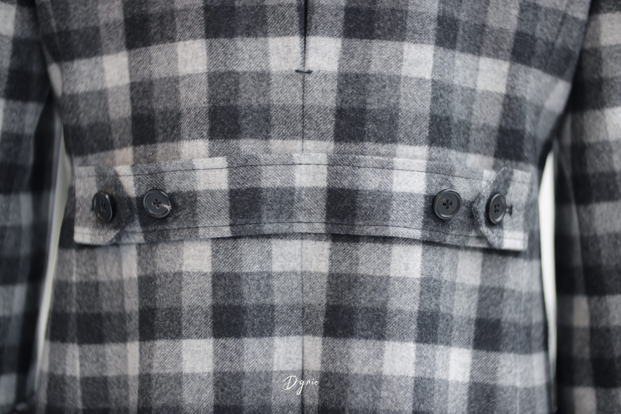 ตัดเสื้อโค้ท Window Check Flannel Overcoat