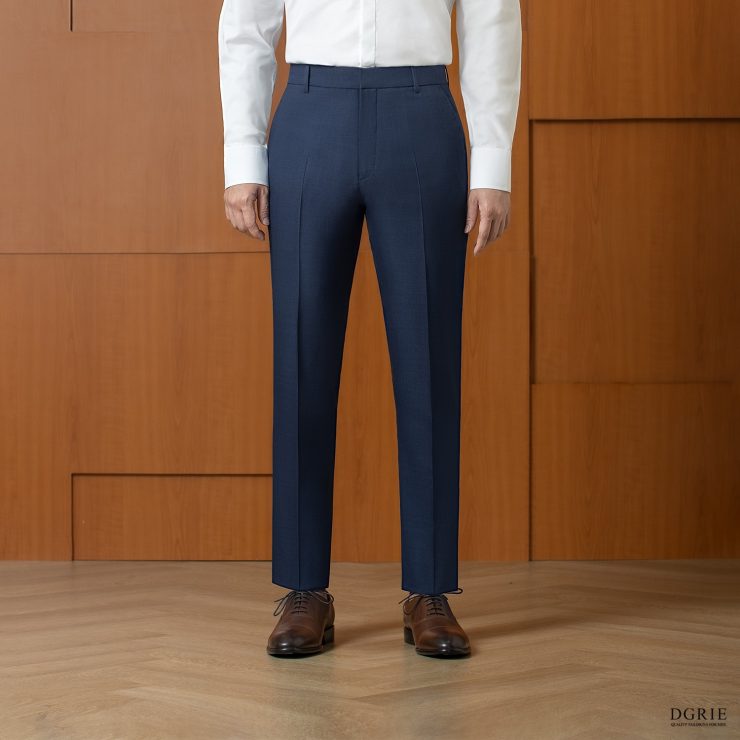DGRIE PLAY - กางเกงสีน้ำเงิน Slim fit Wool Admiral Blue