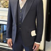 ตัดสูท 3 Piece Suits Peal Lapel Half-Lapel Canvas