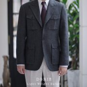 DGRIE FLANNEL WOOL LIGHT WEIGHT SAFARI JACKET