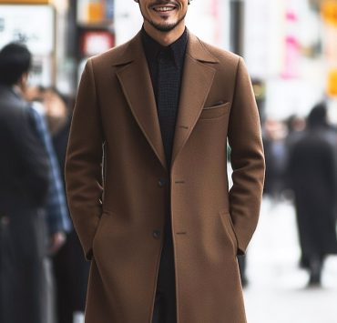 ตัดโค้ท DGRIE Brown Overcoat 100% Wool Classic Design