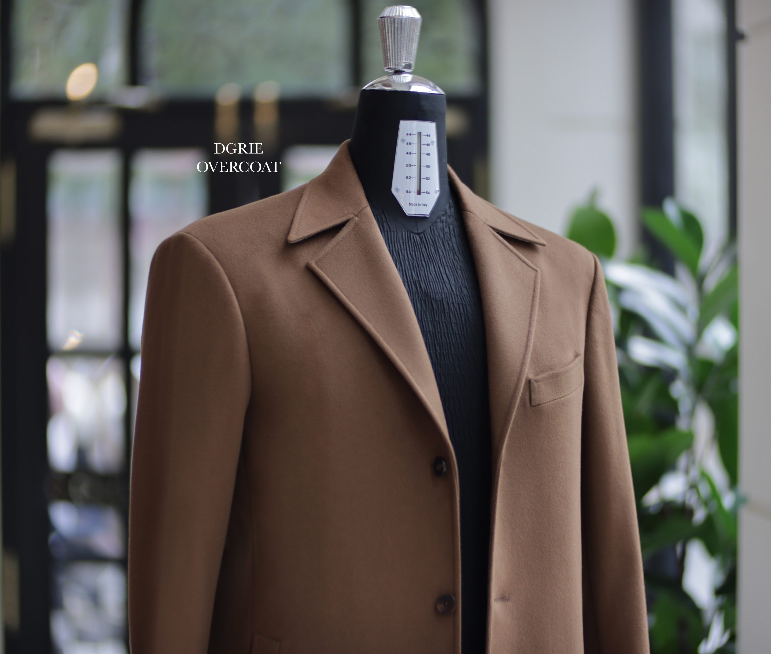 ตัดโค้ท DGRIE Brown Overcoat 100% Wool Classic Design