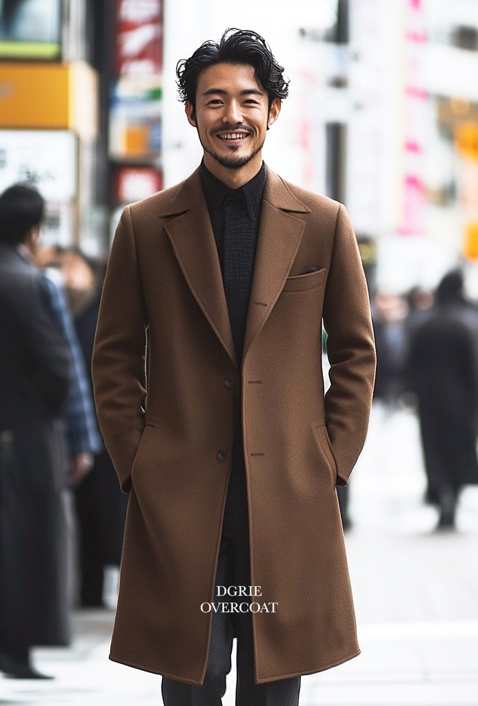 ตัดโค้ท DGRIE Brown Overcoat 100% Wool Classic Design