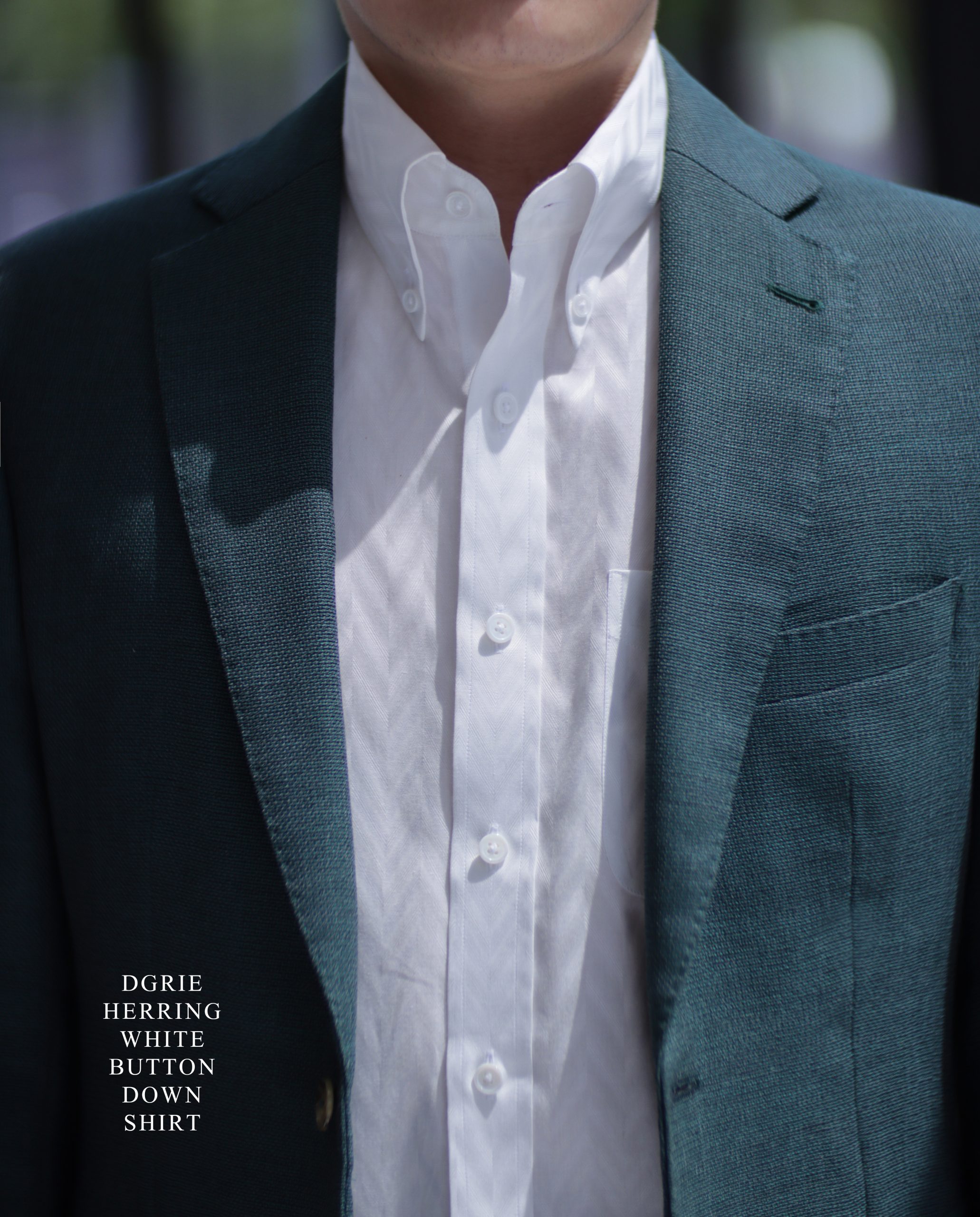 DGRIE Heavy Herring Bone White Shirts