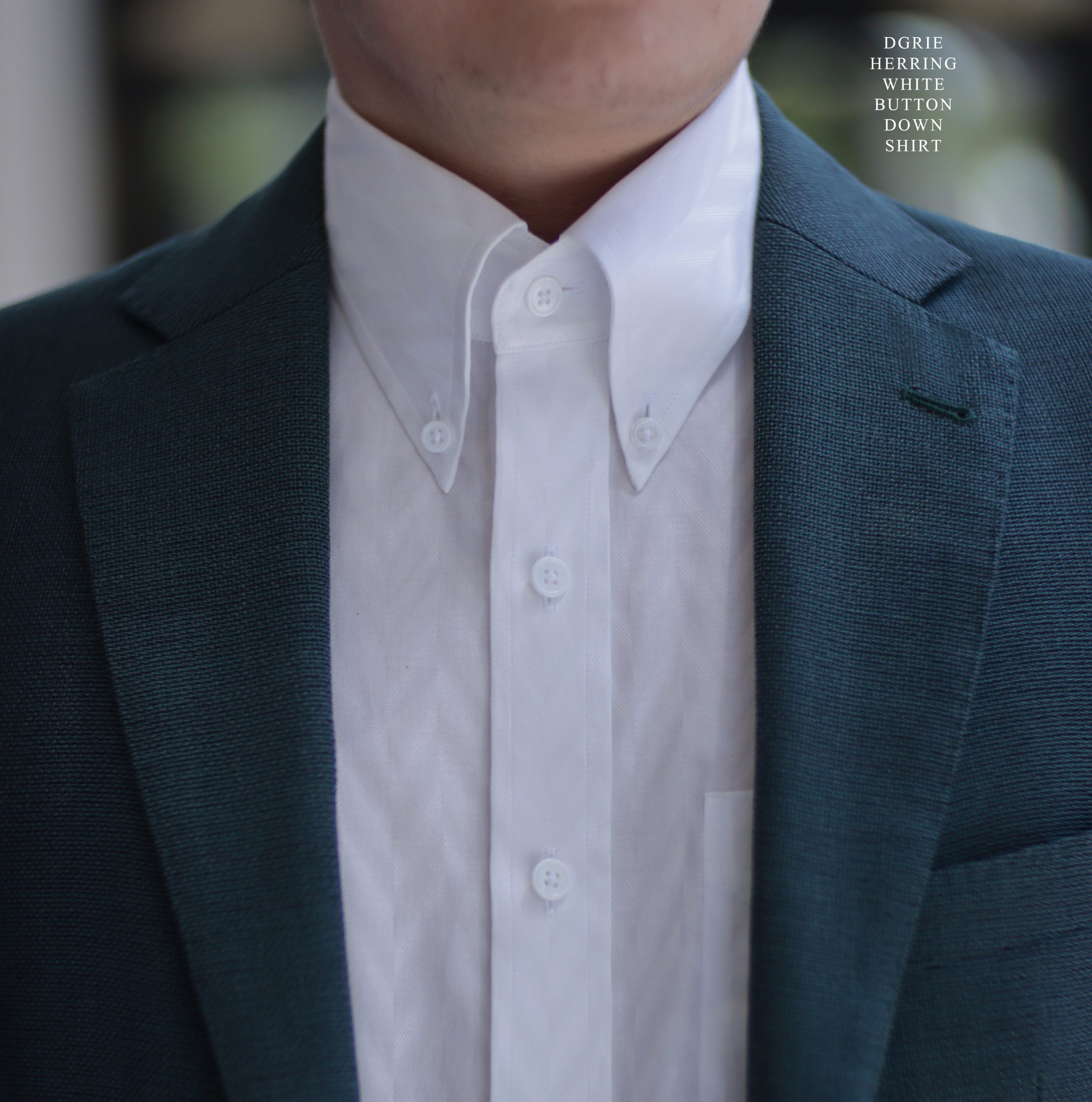 DGRIE Heavy Herring Bone White Shirts