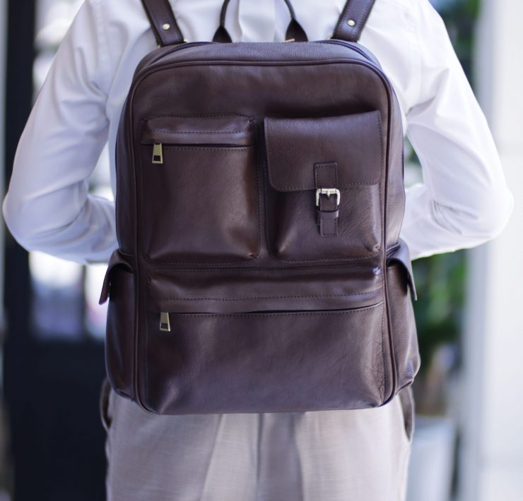 กระเป๋าเป้ สะพายหลัง DGRIE Leather Backpacks for Men
