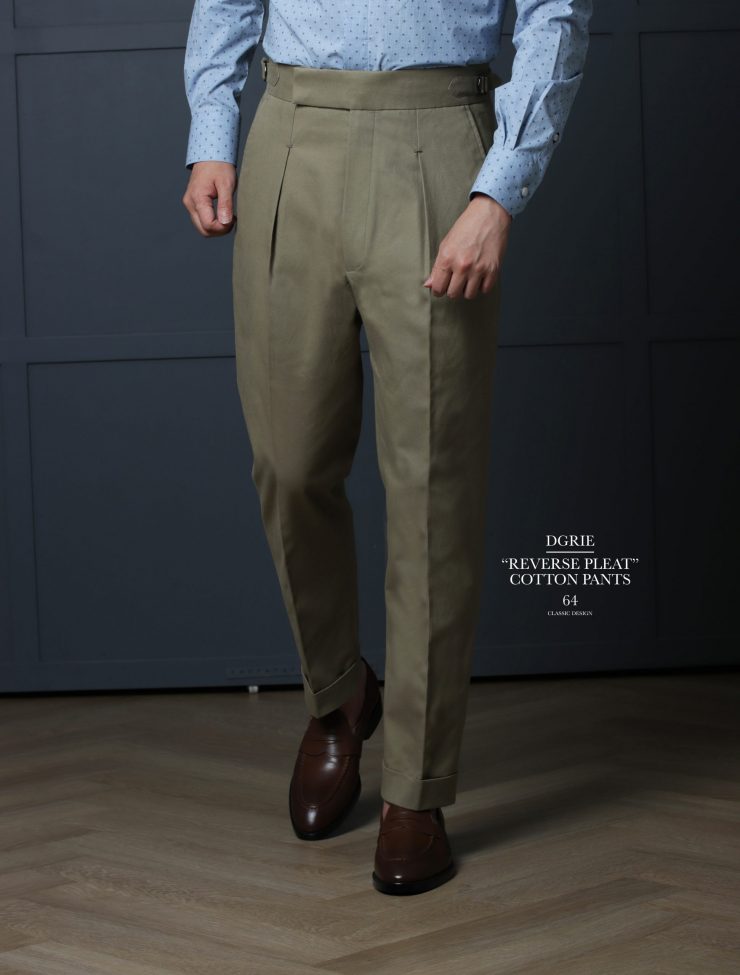 DGRIE PANTS 64 : ตัดกางเกง Reverse Pleates Classic Pants