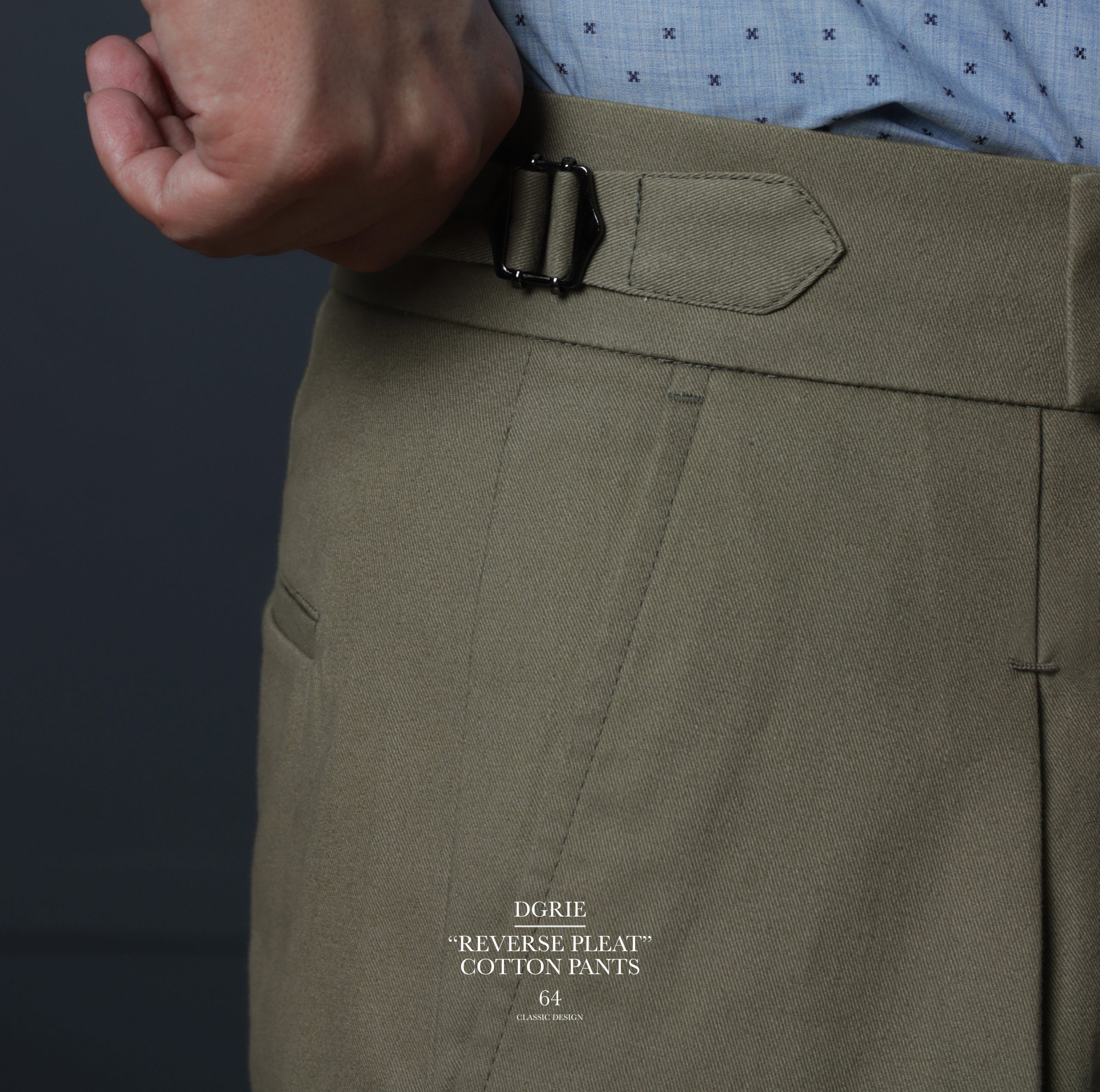 DGRIE PANTS 64 : ตัดกางเกง Reverse Pleates Classic Pants