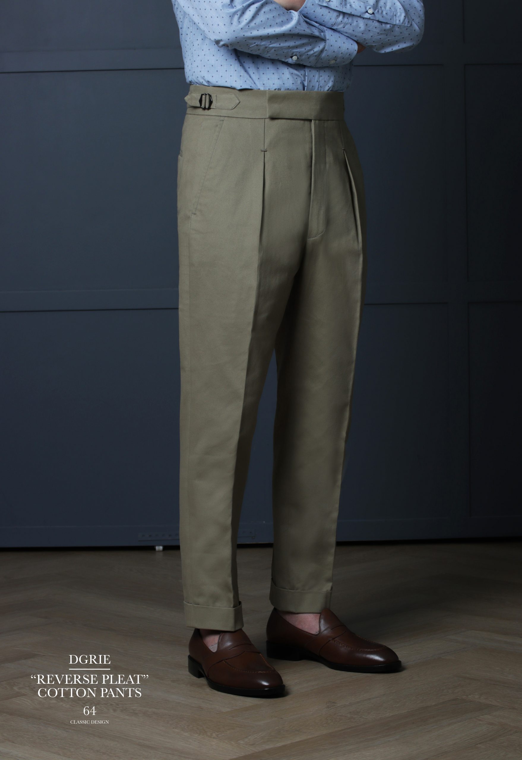 DGRIE PANTS 64 : ตัดกางเกง Reverse Pleates Classic Pants