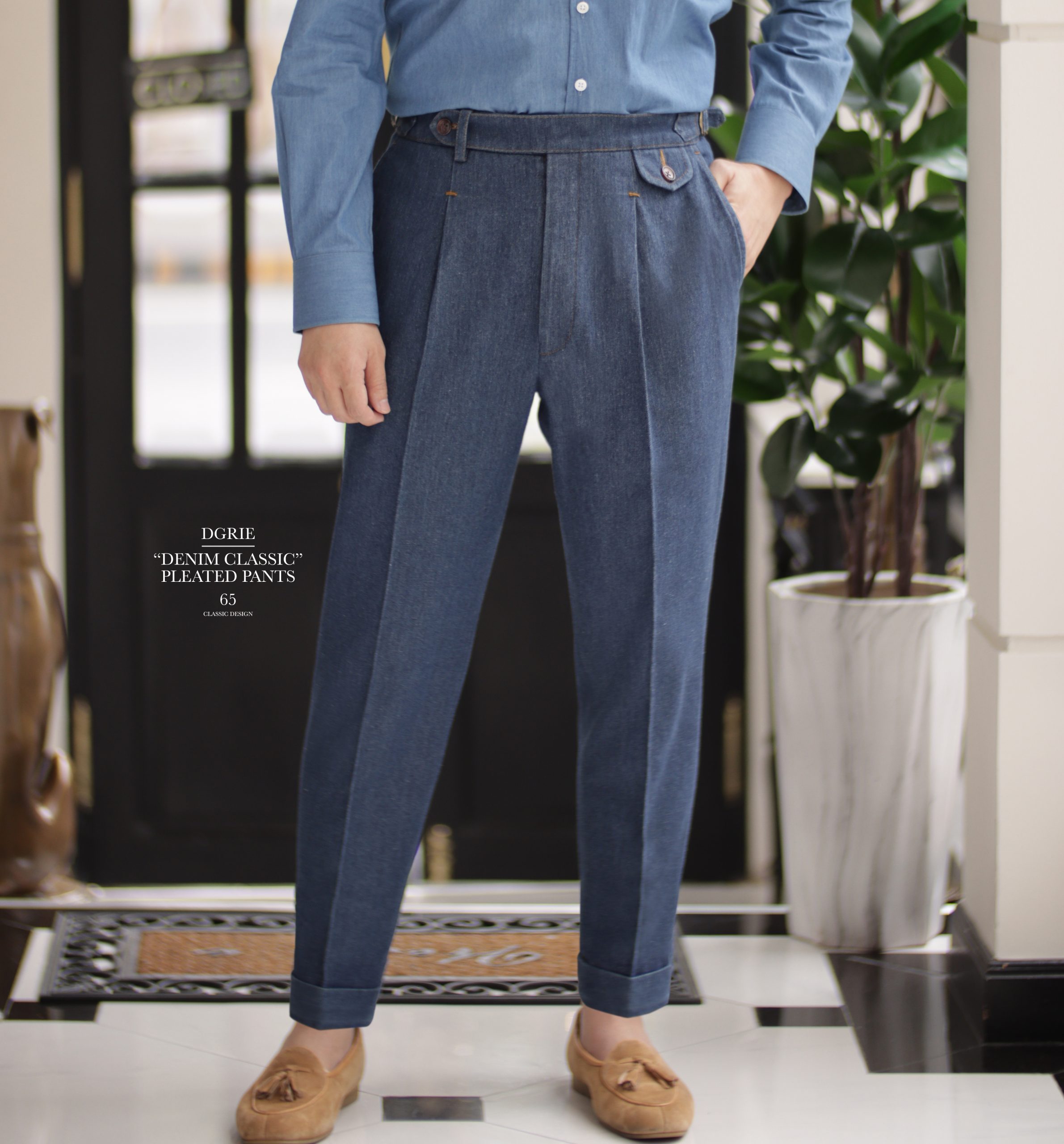 IMG_8506 copy DGRIE PANTS 65 - ตัดกางเกงยีนส์ CUSTOM CLASSIC PLEATED DENIM