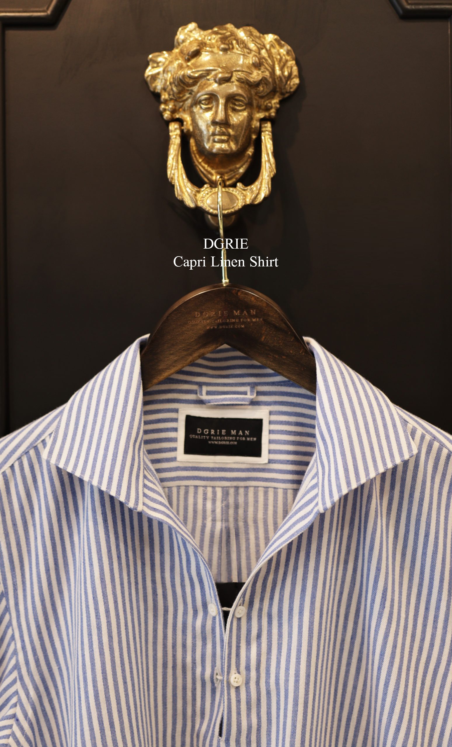 ตัดเสื้อเชิ้ต The Capri Linen Shirt One-Piece Collar