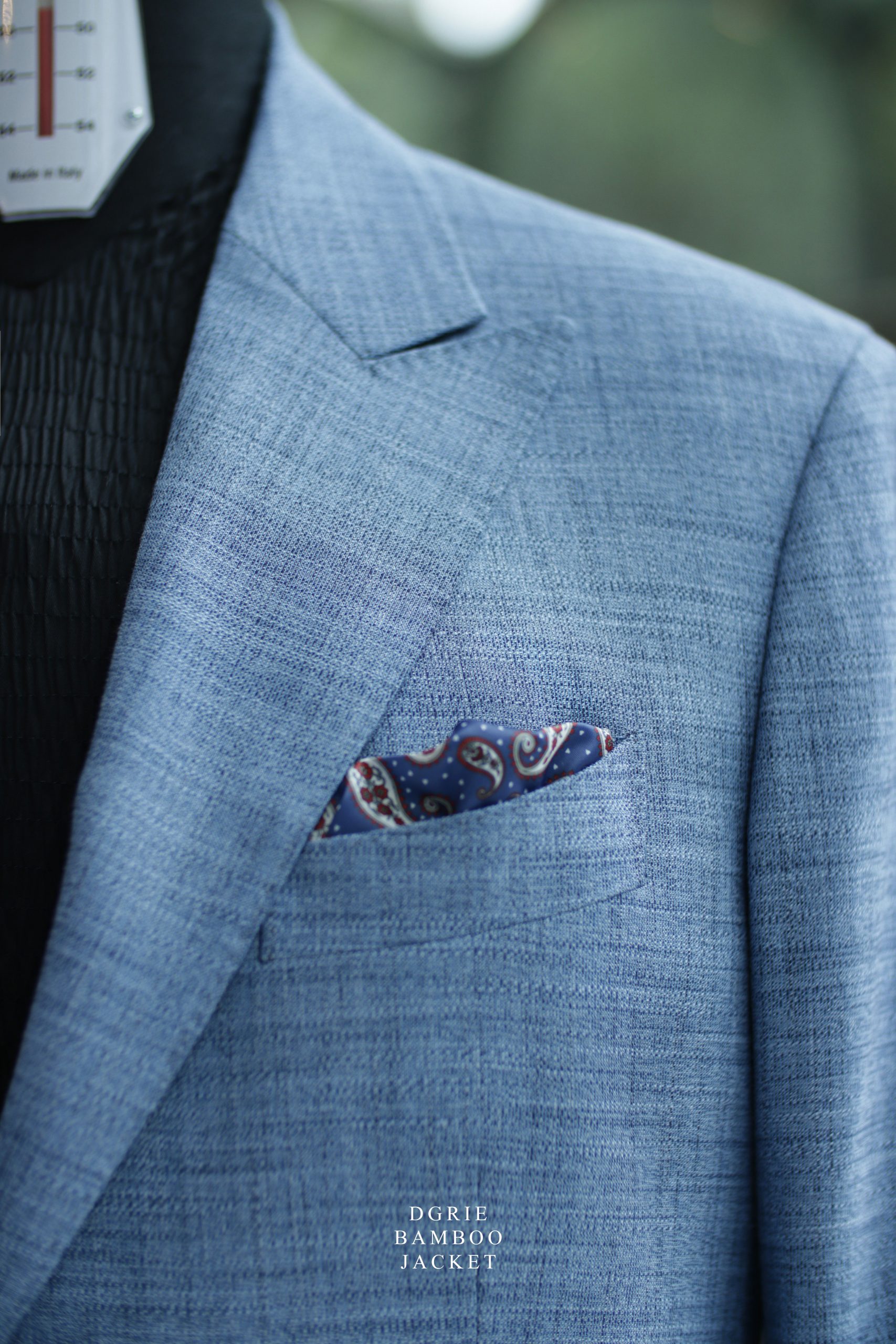 ตัดสูท Blue Classic Wool Bamboo Jacket