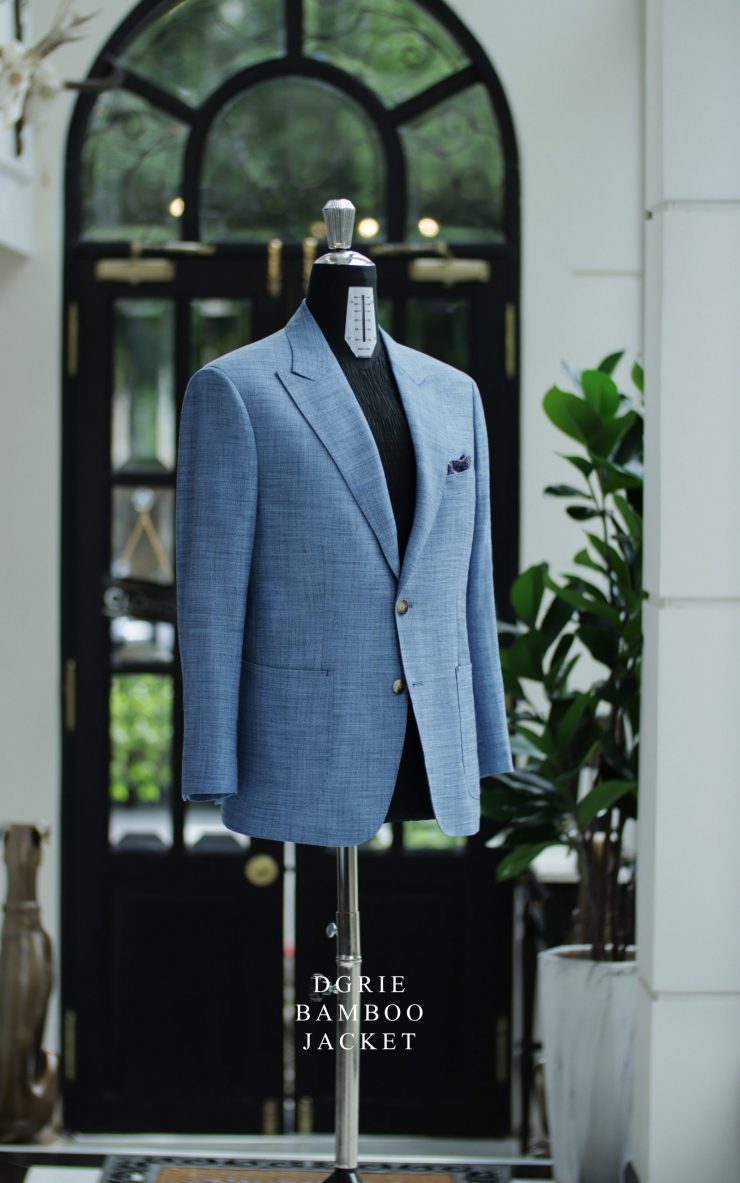 ตัดสูท Blue Classic Wool Bamboo Jacket
