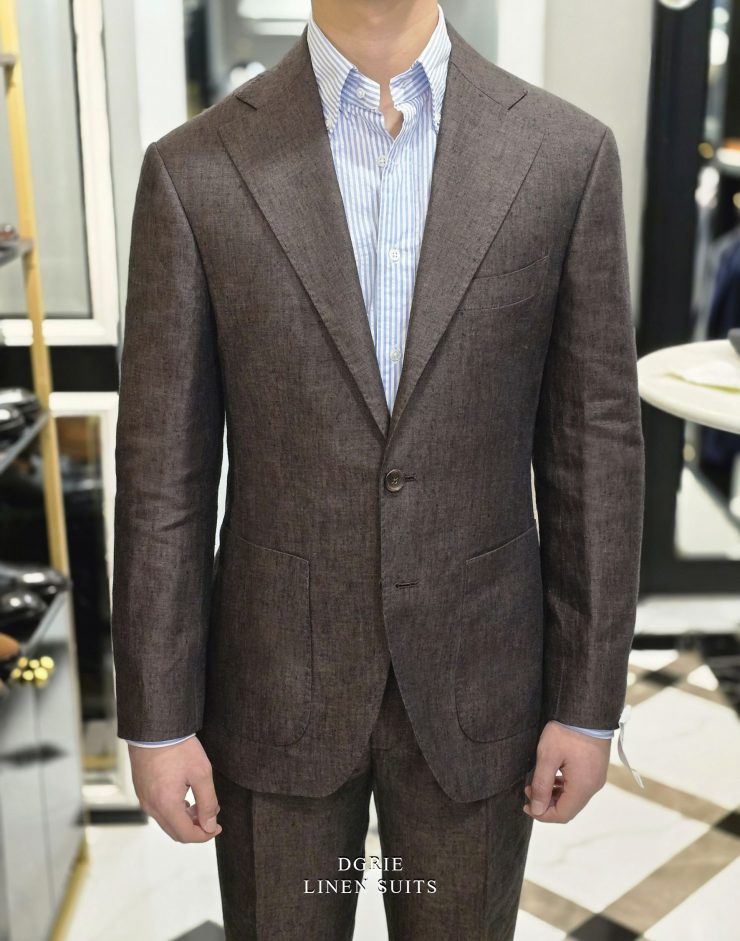 ตัดสูท ลินิน DGRIE Brown Linen Suits