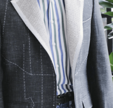 DGRIE - ตัดสูทหางม้าทั้งตัว Fitting Full Canvas Wool Silk Green