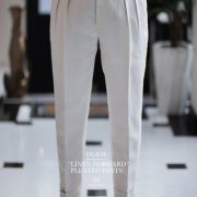 ตัดกางเกง DGRIE PANTS 66: GURKHA IRISH LINEN FORWARD PLEATED PANTS