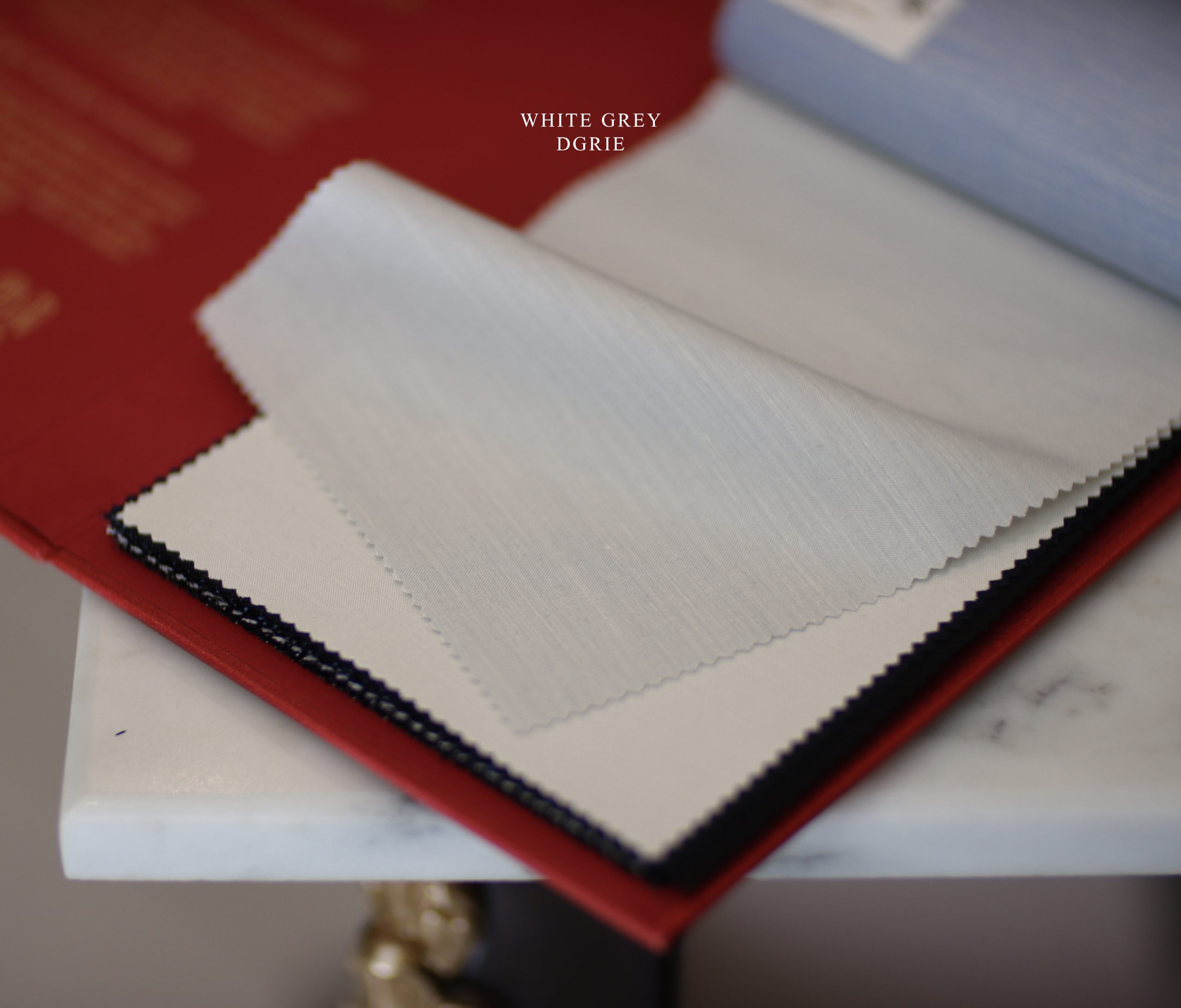 ตัดสูท Piacenza Silk : White Grey 59% Silk