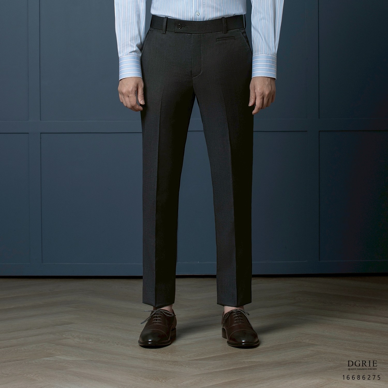 Shadow Dark Grey Coin Pocket Wool Pants