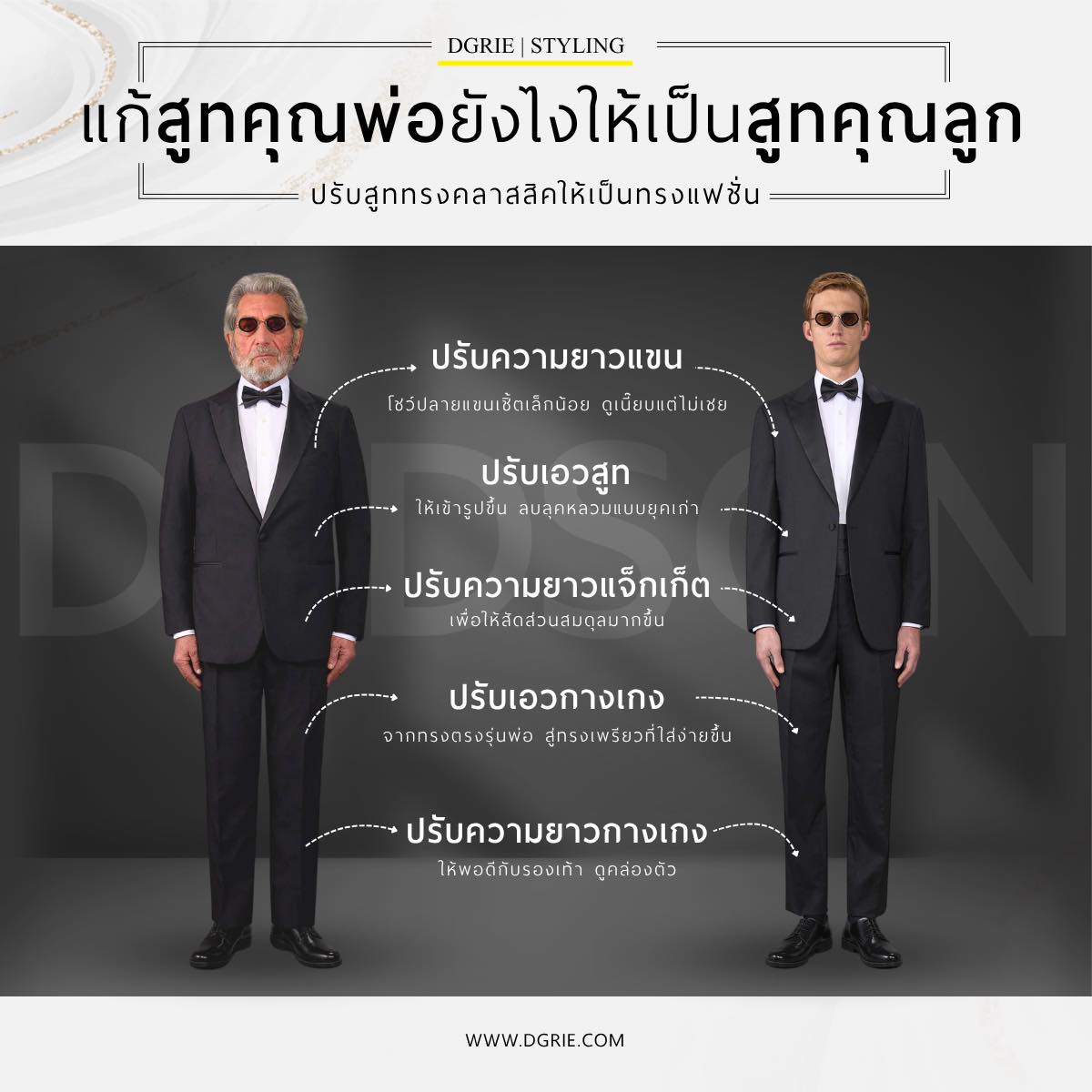 DGRIE: แก้สูทคุณพ่อยังไงให้เป็นสูทคุณลูก