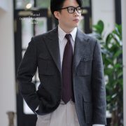 DGRIE FLANNEL WOOL LIGHT WEIGHT SAFARI JACKET / 2