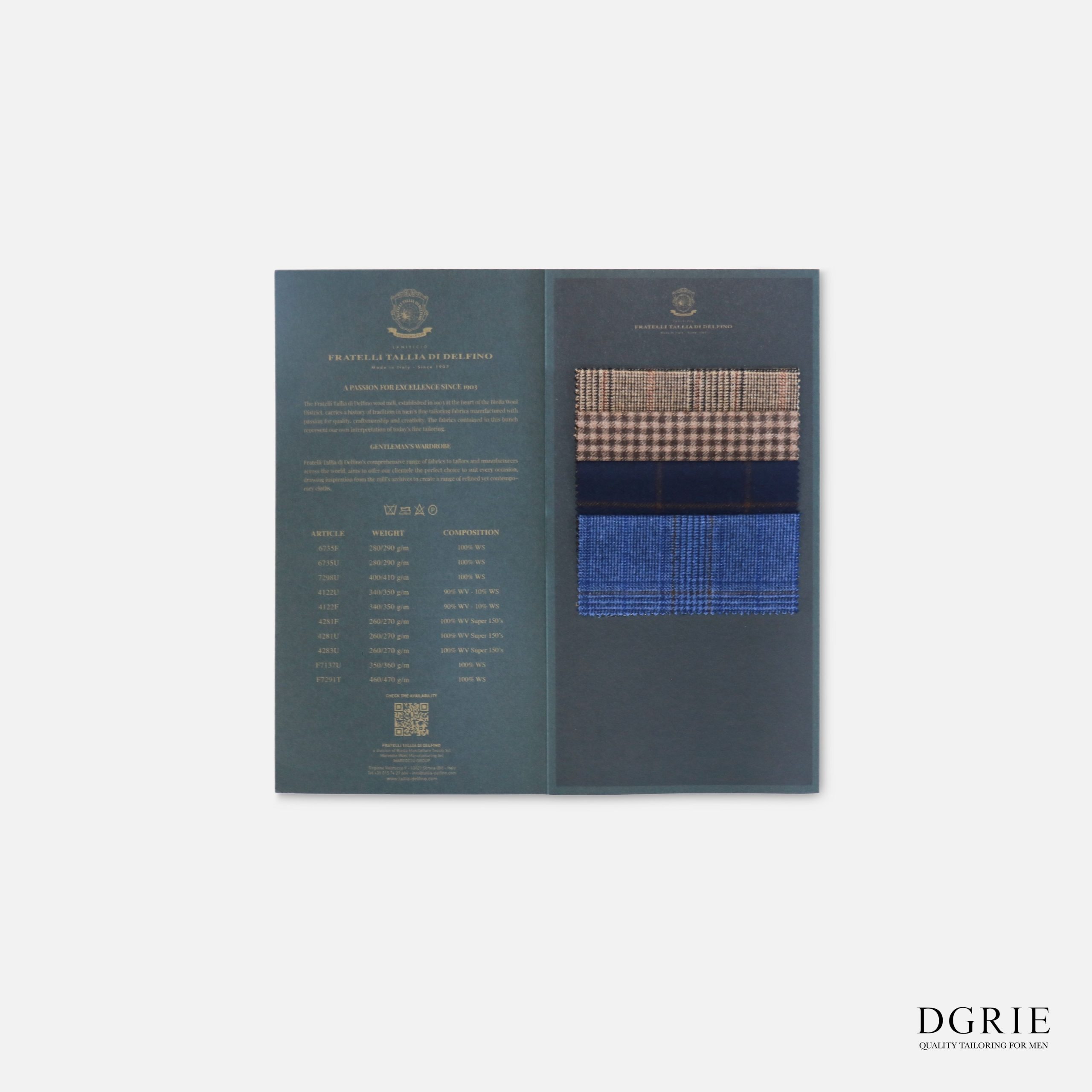 DGRIE - Fratelli Tallia di Delfino ตัดสูทผ้าอิตาลี