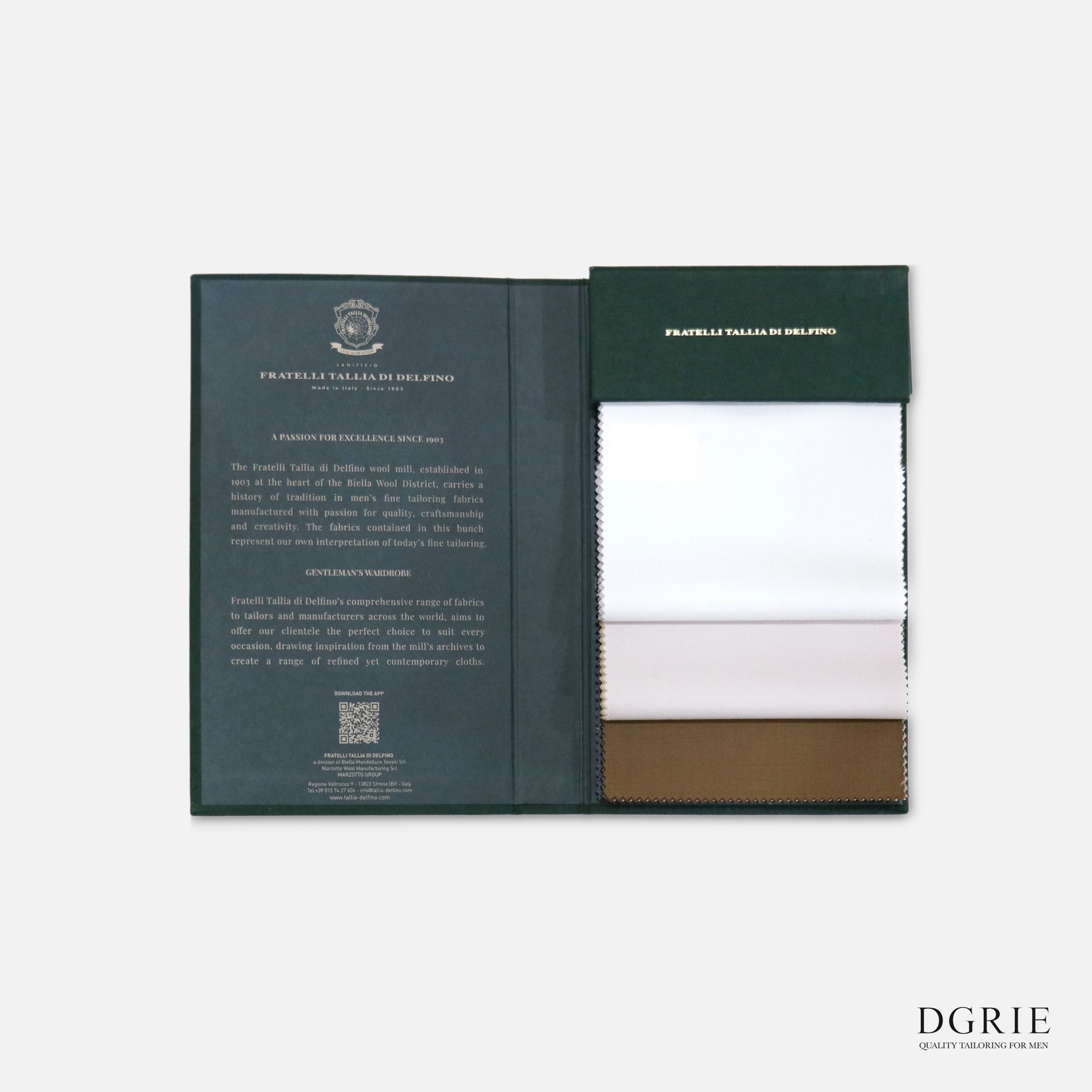 DGRIE - Fratelli Tallia di Delfino ตัดสูทผ้าอิตาลี