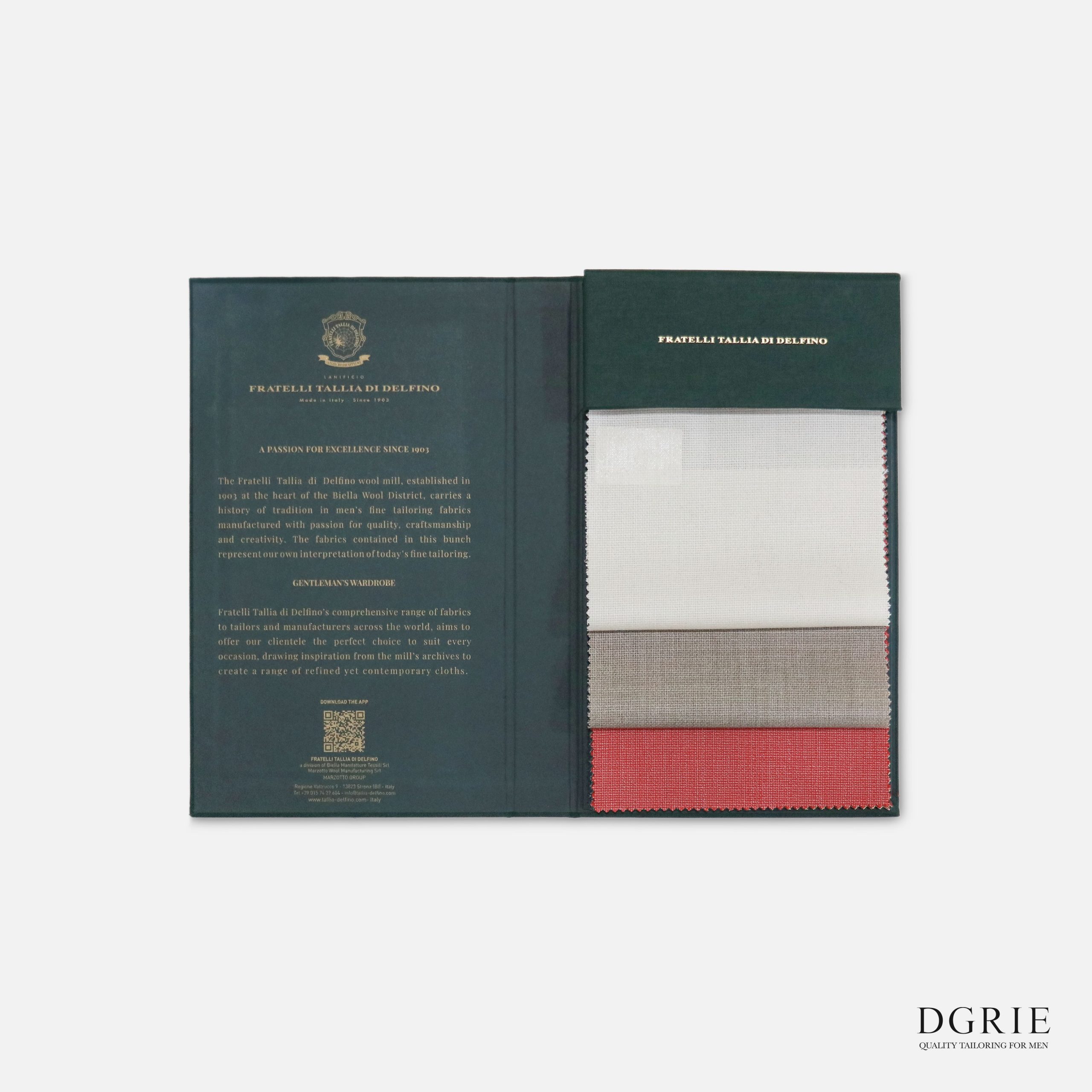 DGRIE - Fratelli Tallia di Delfino ตัดสูทผ้าอิตาลี