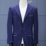 Fitting Stage : ตัดสูทสีน้ำเงินสี Navy Blue สไตล์คลาสสิค