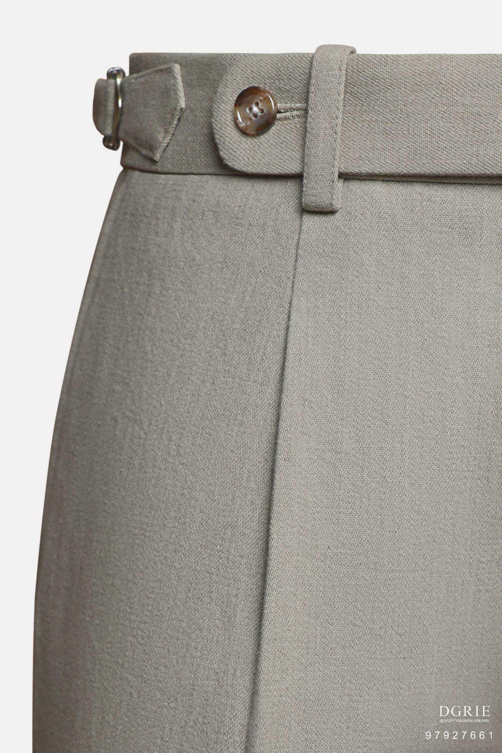 Havana Natural Linen R/B Gold Buckel Pants