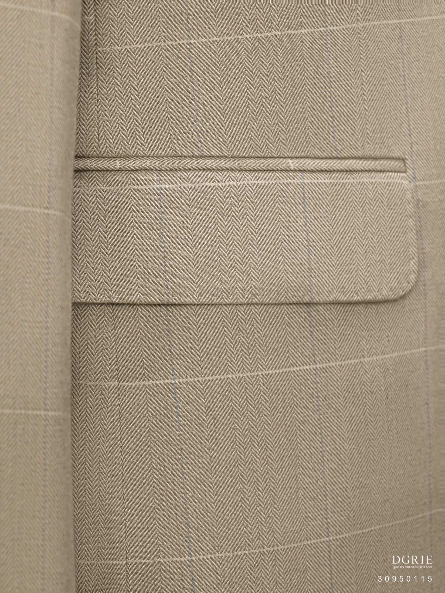 เสื้อสูท Beige Cotton Wool Suit Herringbone Window Suits