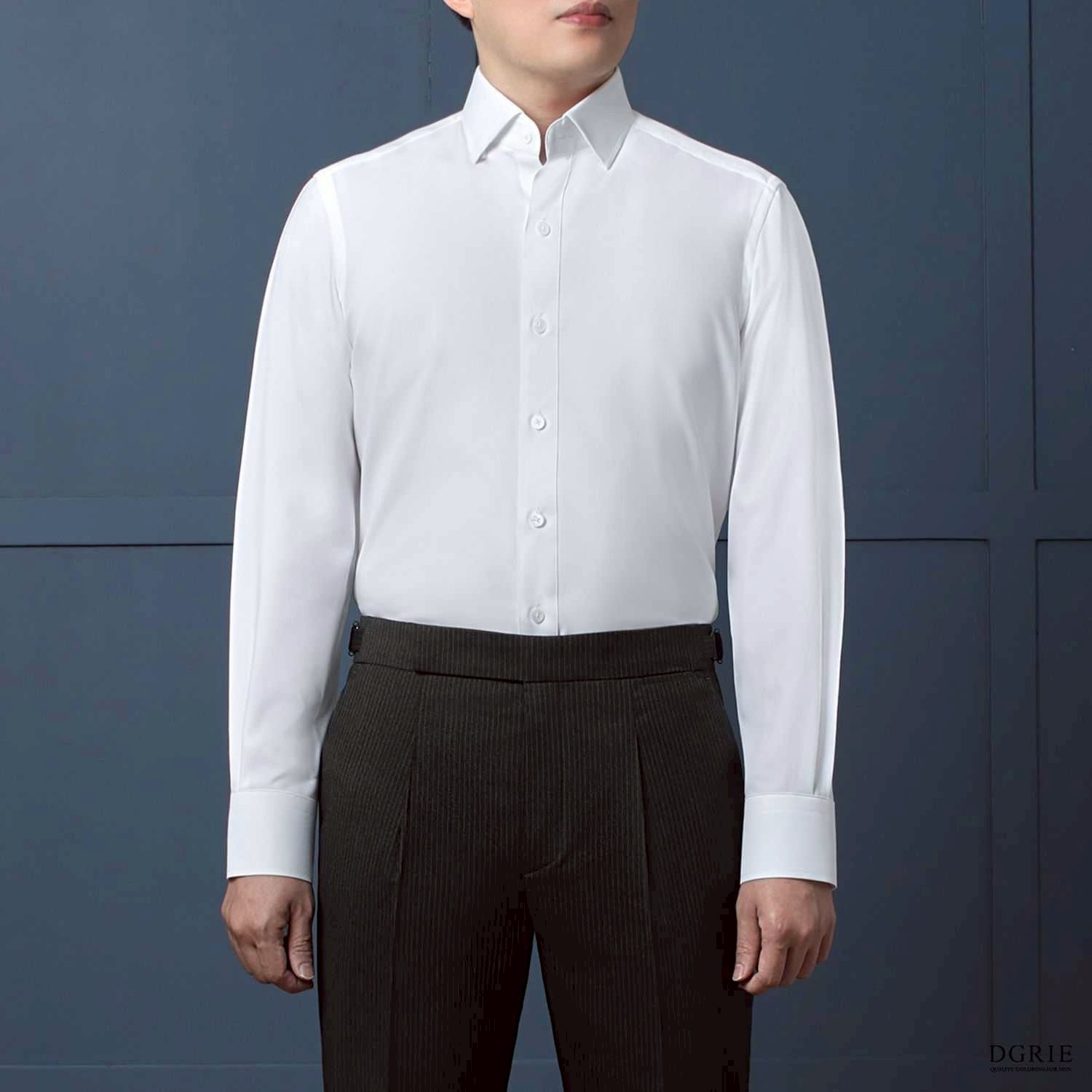 DGRIE Exclusive White Shirt Jp Spandex Non-Wrinkles - DGRIE