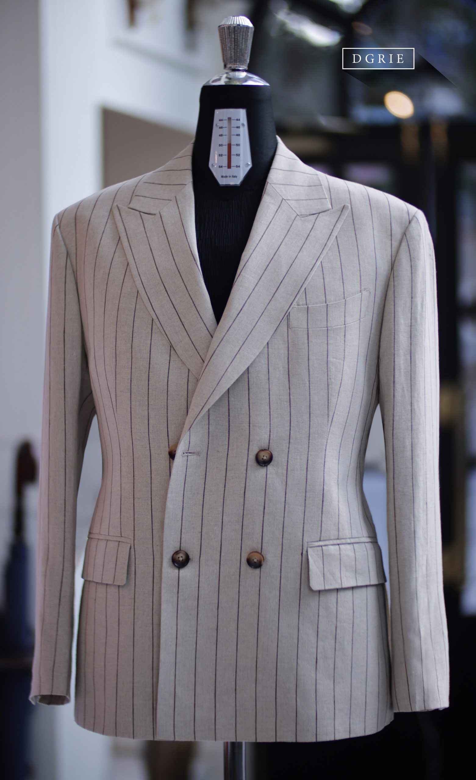 ตัดสูท DGRIE Heavy Pin-Stripe Linen Suits