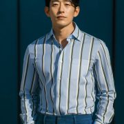 เสื้อเชิ้ต Double Stripe 2 Tone Light Blue Shirts