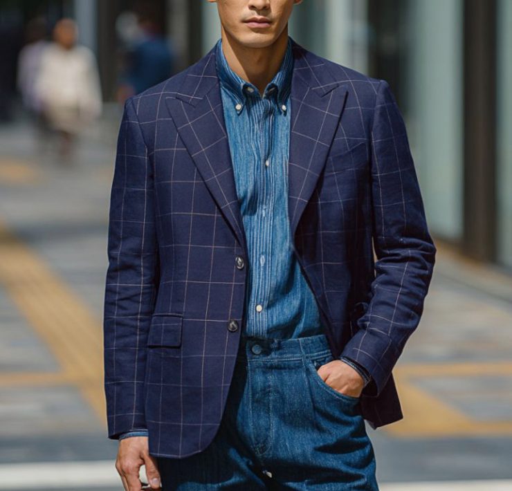 ตัดสูท Italy Window Navy Jacket Suits
