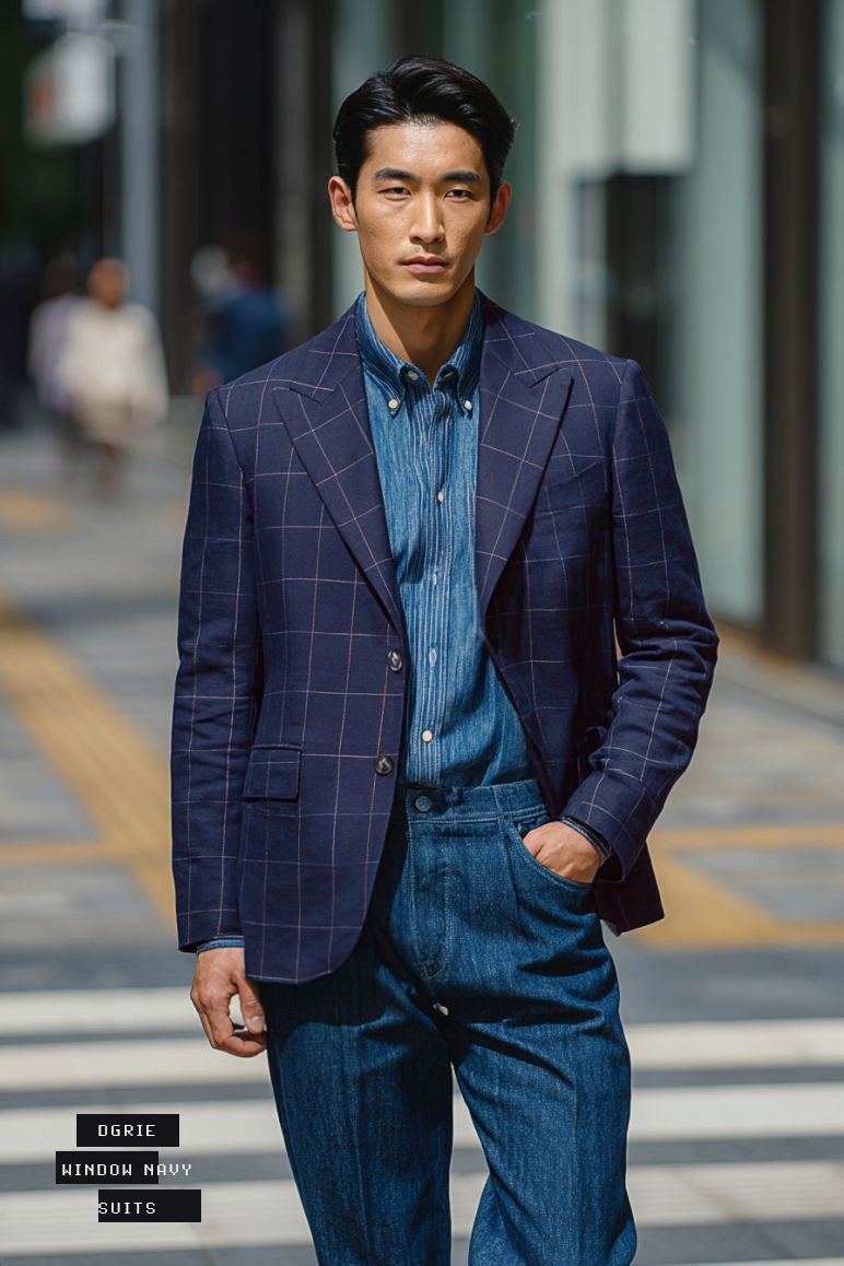 window-suits-dgrie copy ตัดสูท Italy Window Navy Jacket Suits