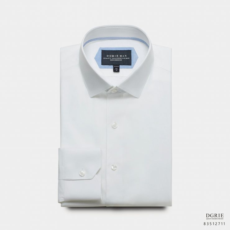 เสื้อเชิ้ต Cotton Soft Twill Spread Collar White - DGRIE
