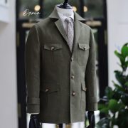 ซาฟารีแจ็คเก็ต DGRIE Olive Green Safari Linen Jacket
