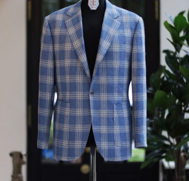 DGRIE SOLBIATI BLUE CHECK JACKET by Loro Piana