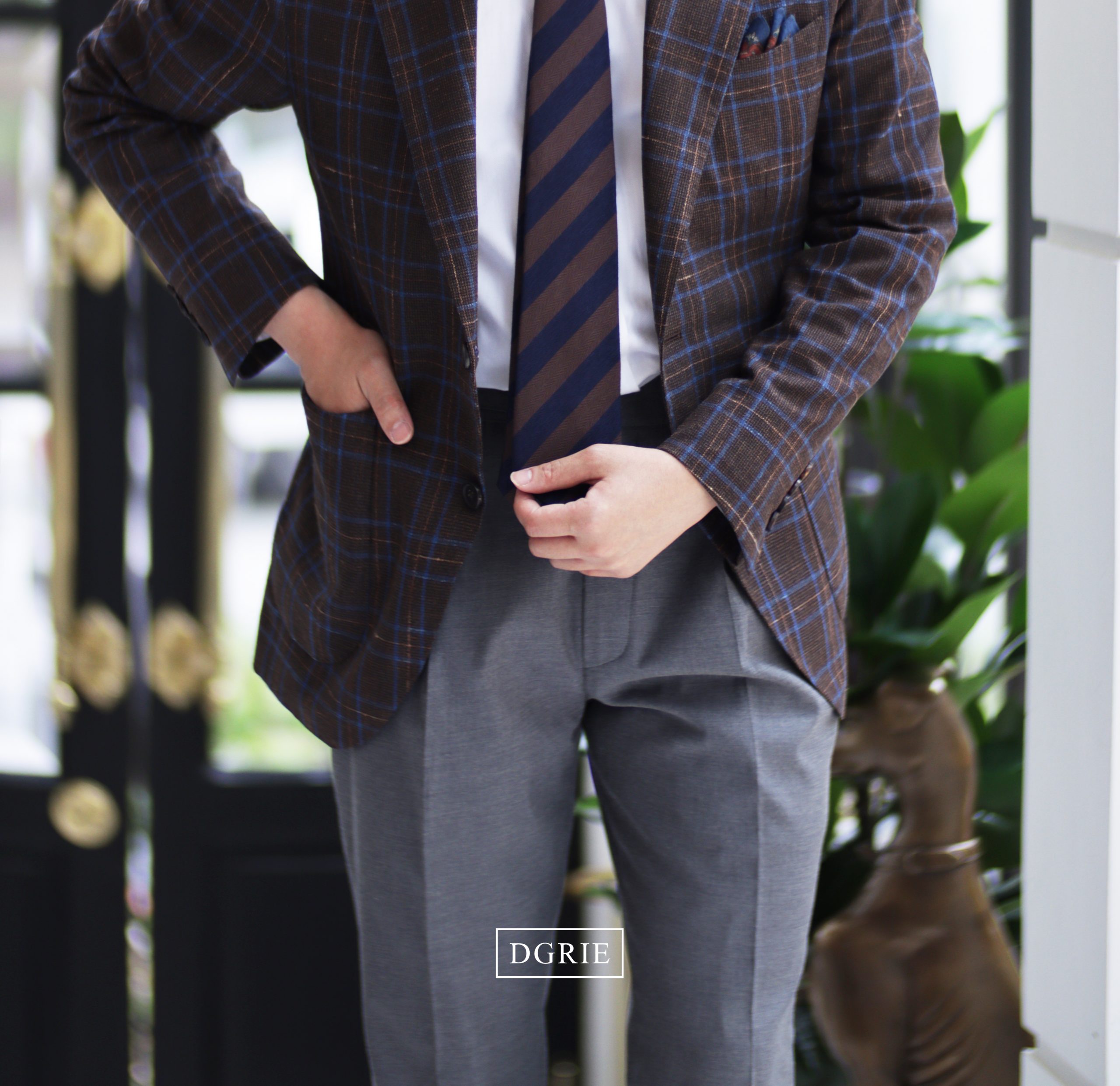 ตัดสูท DGRIE WINDOW WOOL SILK LINEN JACKET