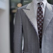 ตัดสูทหางม้า Full Canvas Glen Check Grey Suits