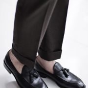 รองเท้าโลฟเฟอร์ Black Tassel Loafer Shoes