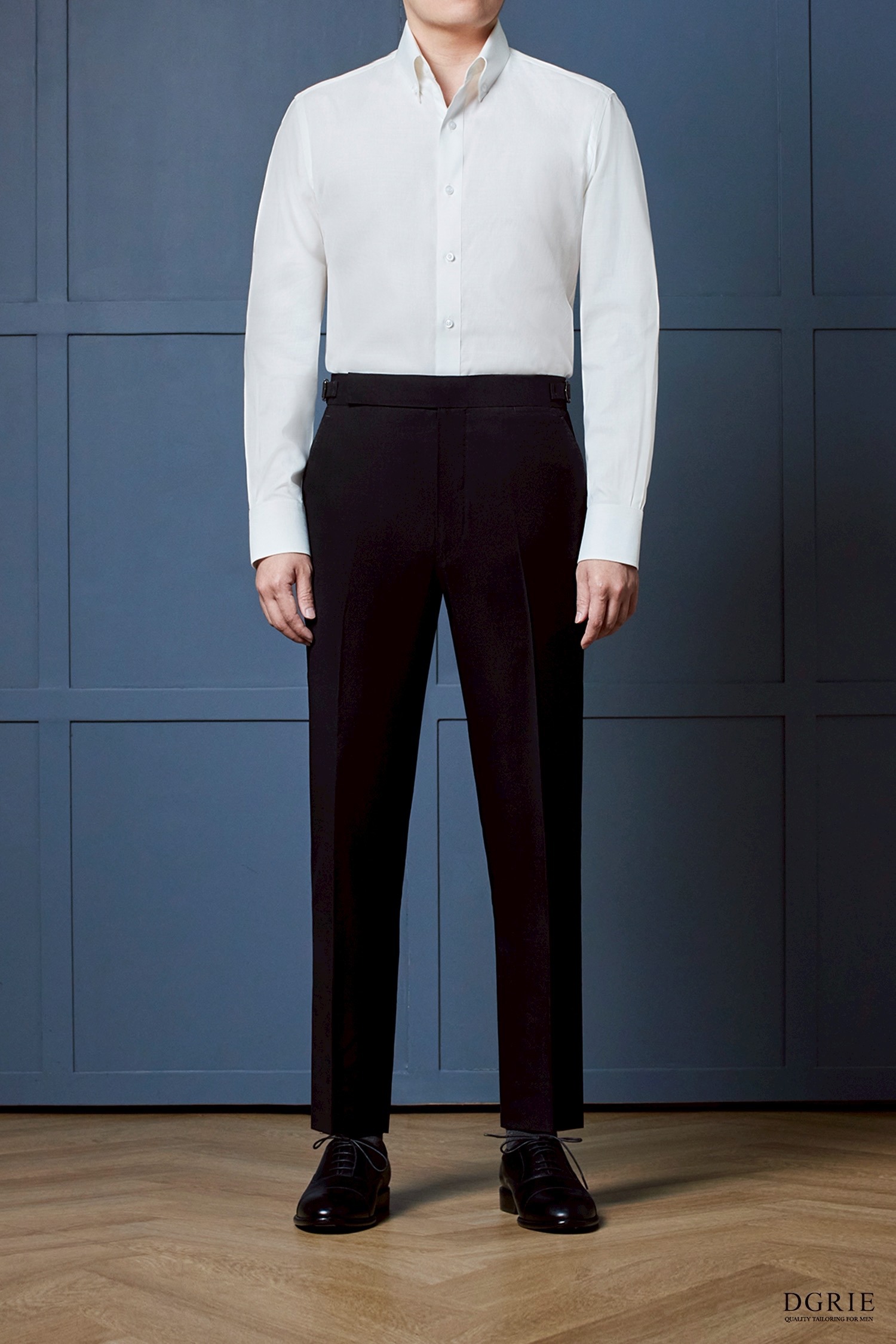 เสื้อเชิ้ต Chiffon White Button Down collar Tencel Cotton Shirt