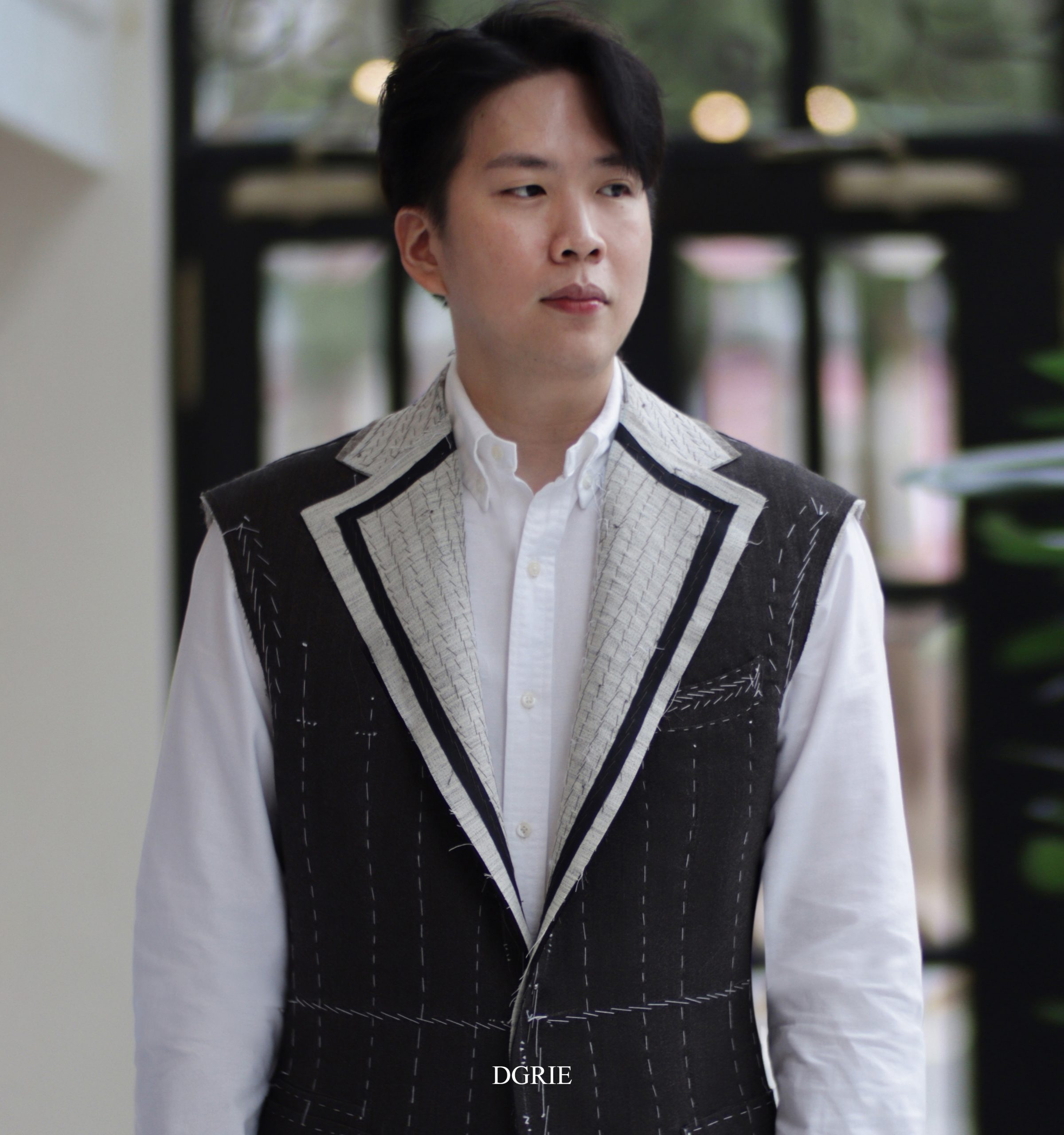 DGRIE ตัดสูทหางม้า 1st Fitting ลาย Brown Herring Bone Suits