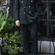 DGRIE - ตัดสูท Deep Green Heavy Peak Double breasted Suits