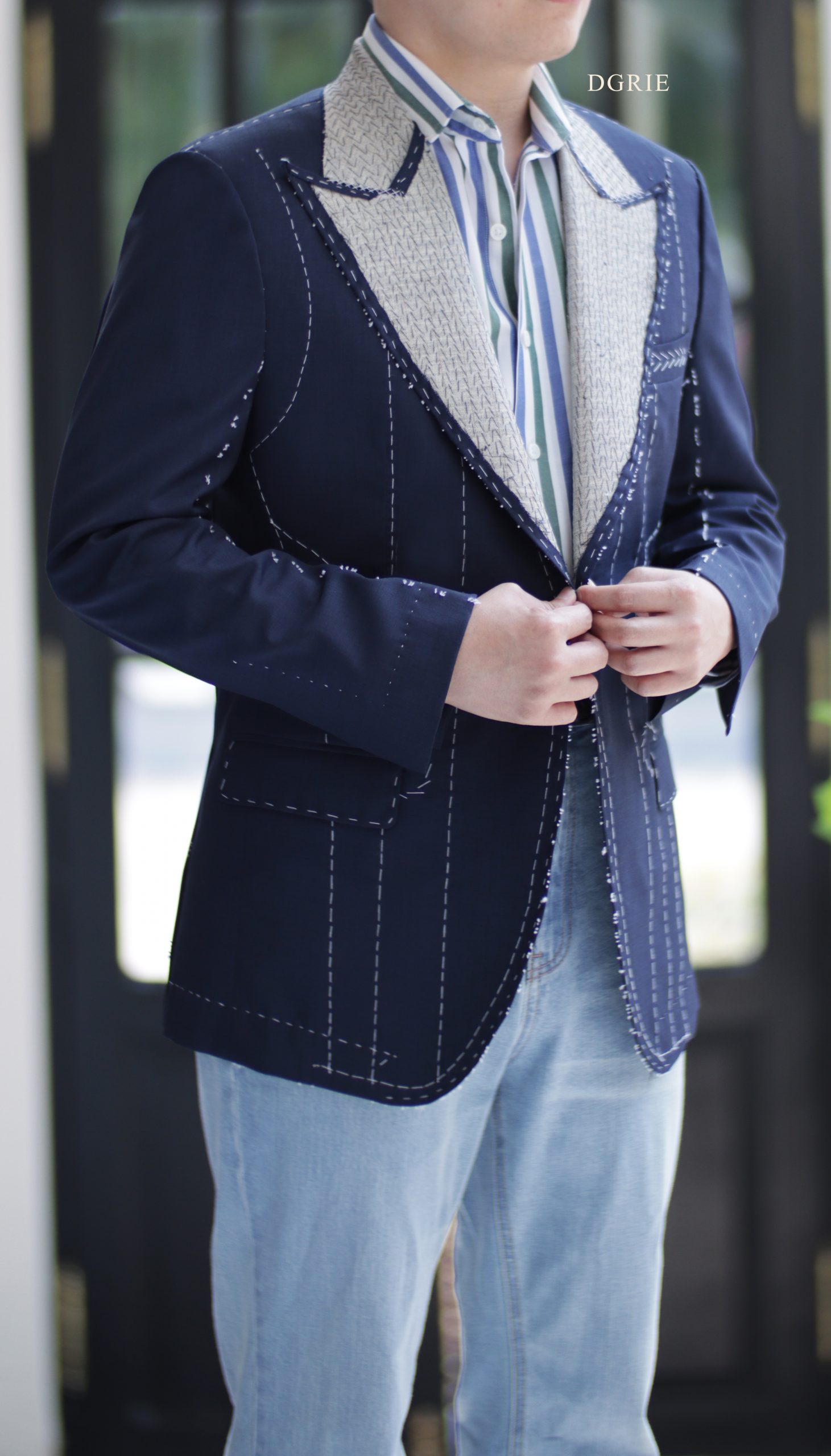 DGRIE Fitting Peak Lapel Full Canvas Suit