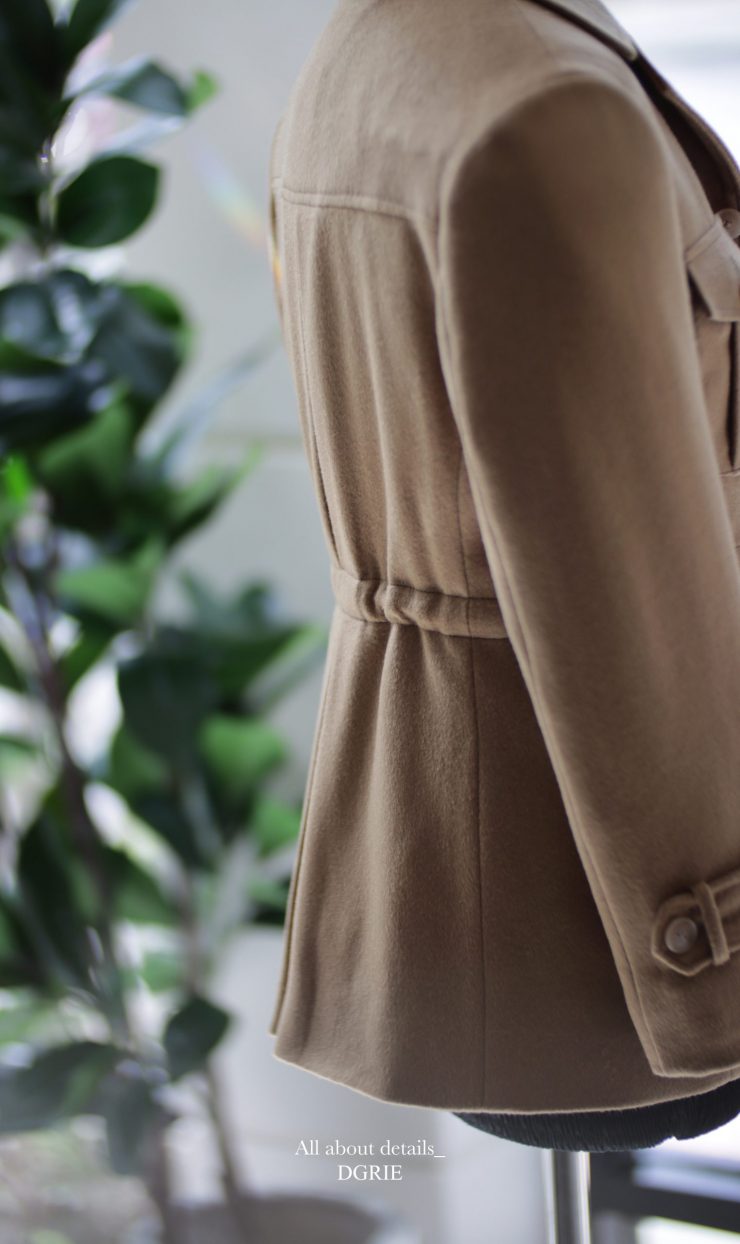 DGRIE OVERCOAT - 100% WOOL CASHMERE, FLANNEL WOOL