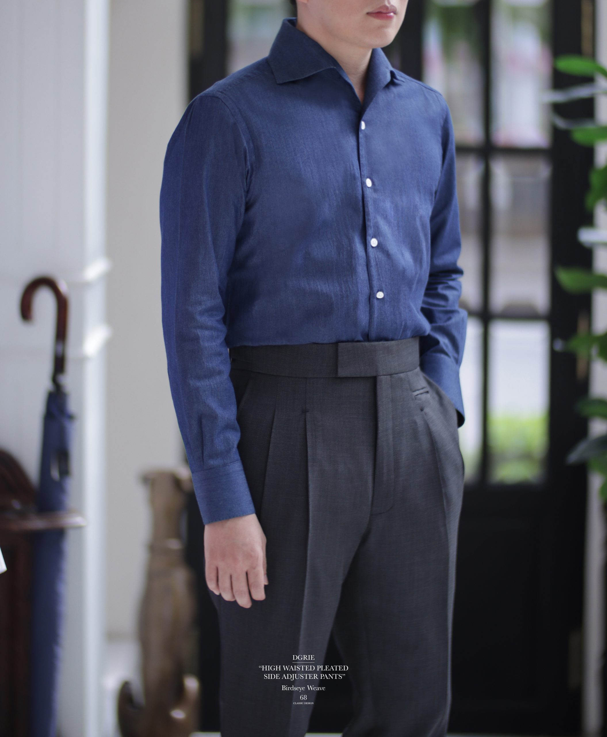 DGRIE PANTS 68 High Waisted Pleat Side Adjuster