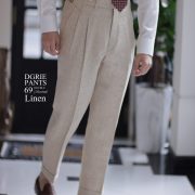 ตัดกางเกง DGRIE PANTS 69 DOUBLE PLEATED LINEN SIDE ADJUSTER
