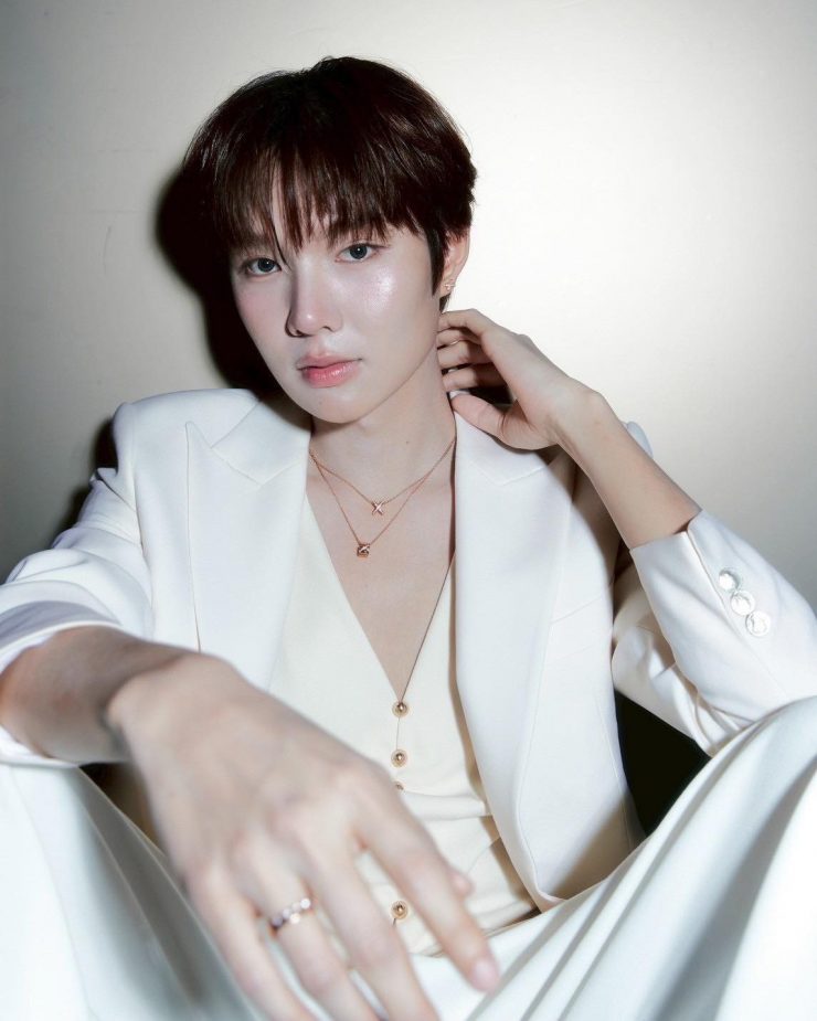 DGRIE Spotlight : น้ำปิง นภัสกร Ivory Wool Tuxedo Suits